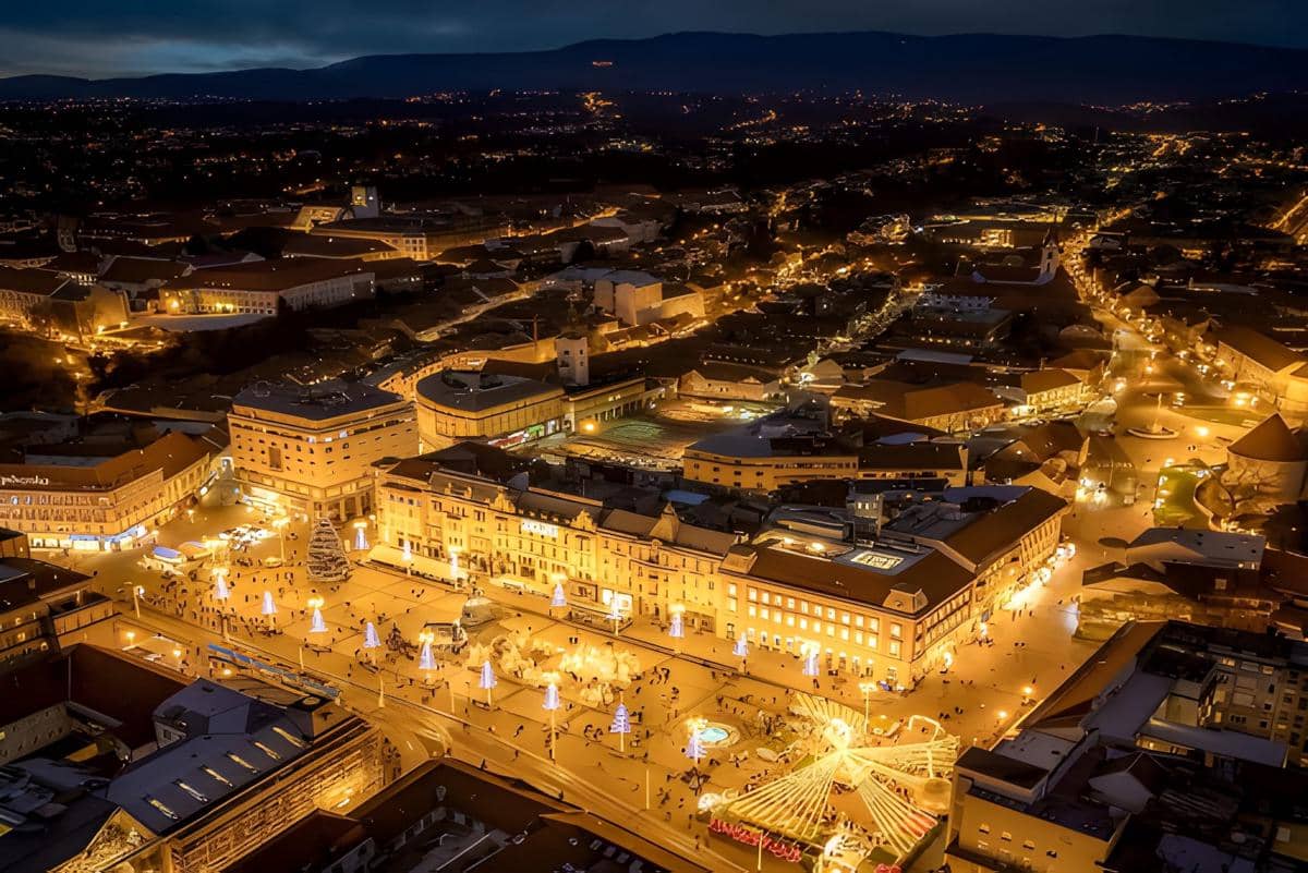 Kota Zagreb saat Natal