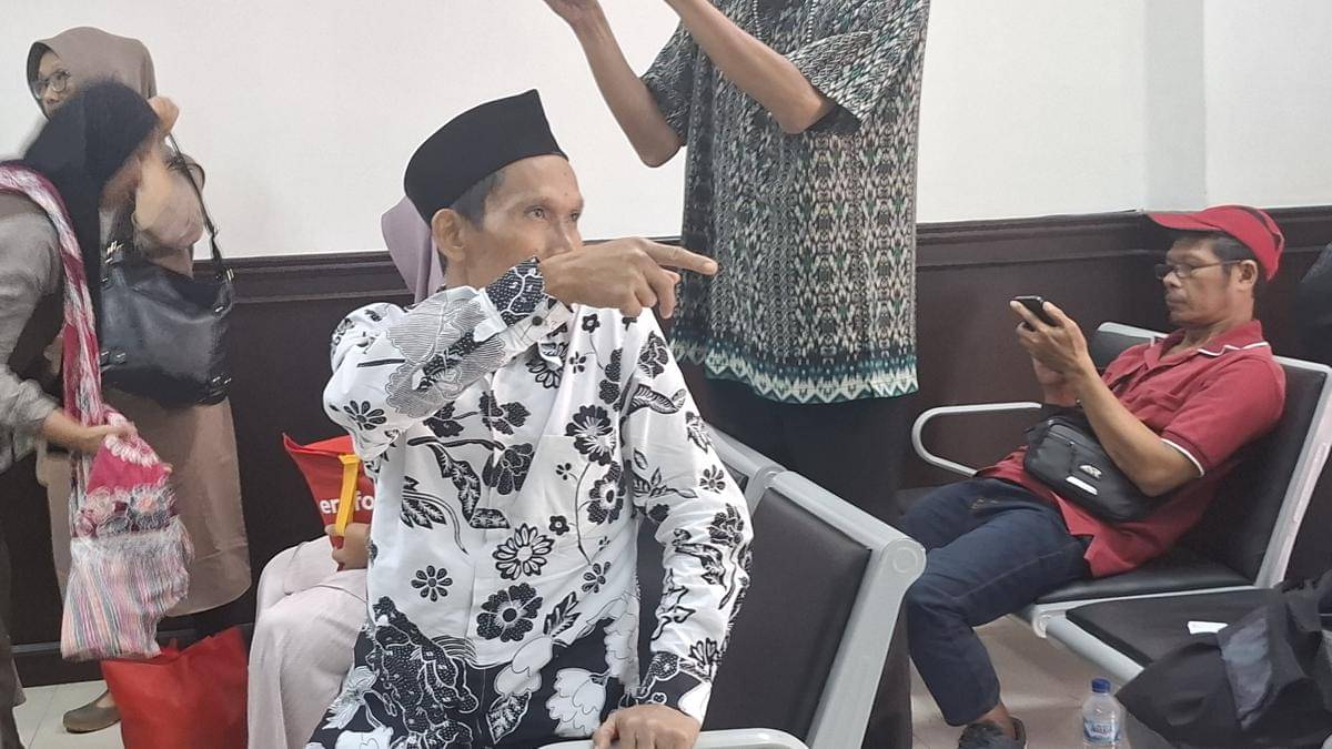 Terdakwa Masudi pasca sidang putusan (Dok. Khaerul Anwar)