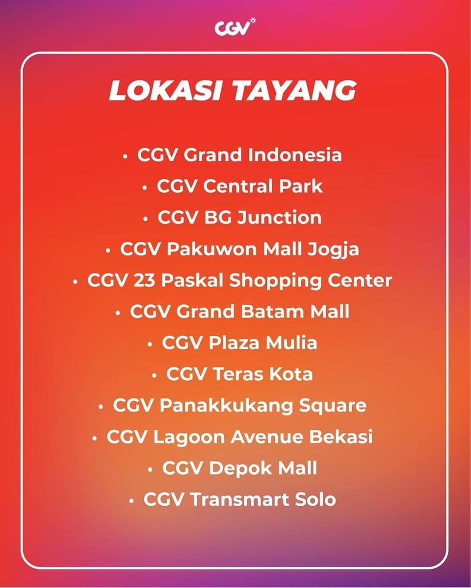 lokasi tayang SEVENTEEN WORLD TOUR [NEW_] IN JAPAN: Live Viewing di bioskop