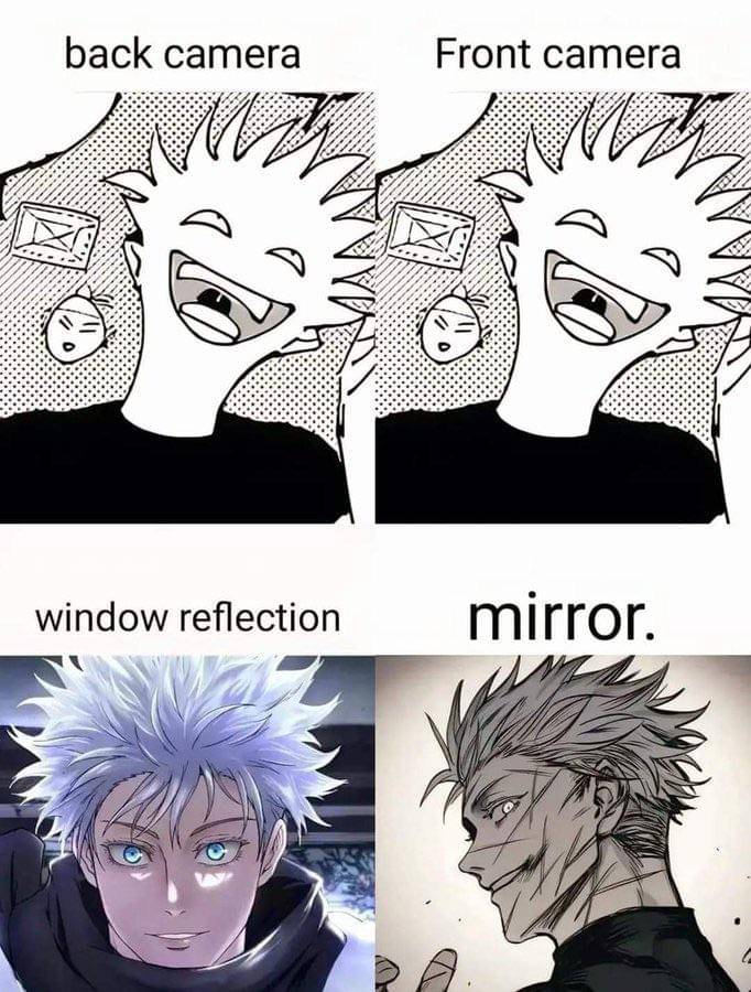 meme kartun tentang kamera depan