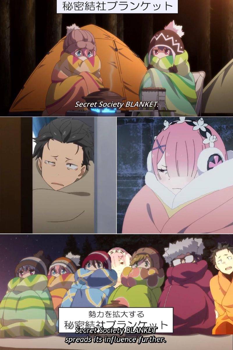 meme anime tentang selimut