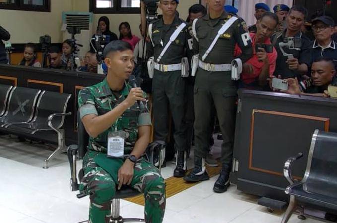 Letda Luqman Hakim Oktavianto, Komandan Peleton Kompi dilaporkan atas dugaan keterangan palsu di sidang kasus Prada Lucky. (Dok Dilmil III-15 Kupang)