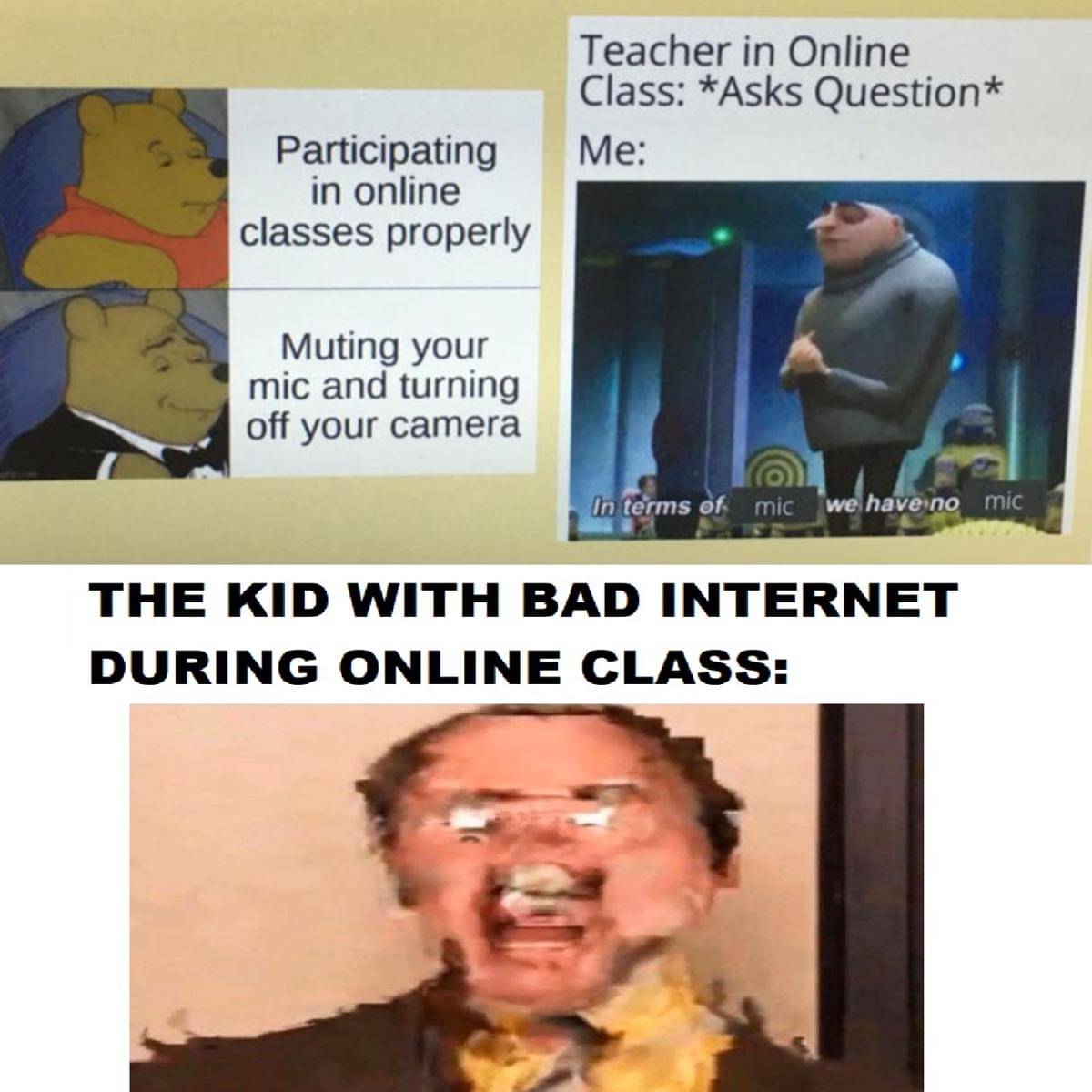 meme kartun tentang kelas online