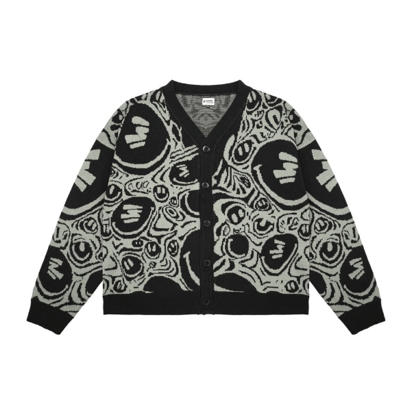 3Second Cardigan Unisex Outer Regular Fit Smiley