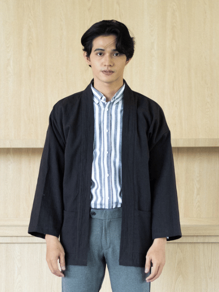 Schouten Outer Kimono Couple Akiro Linen