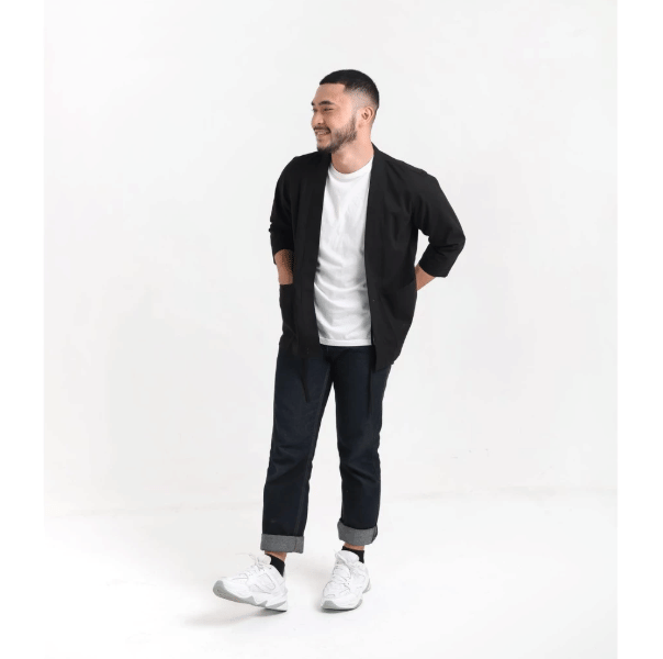 Zaemerci Kimono Casual Lengan 3/4 Wengi