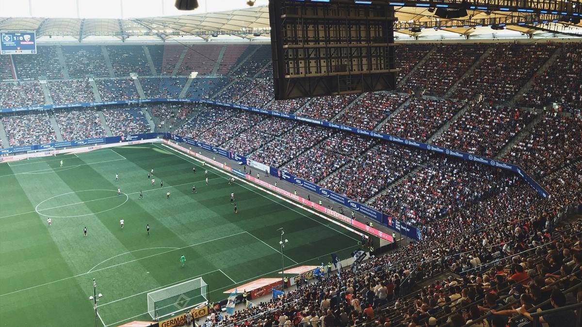 ilustrasi pertandingan sepak bola