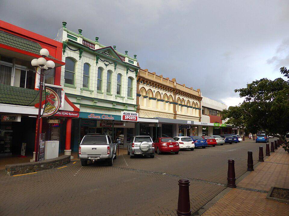 Historic buildings in Esk Street, Invercargill