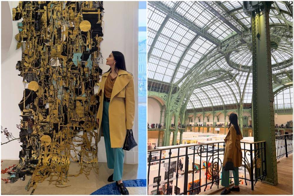 Raline Shah Menghadiri Pameran Seni di Grand Palais