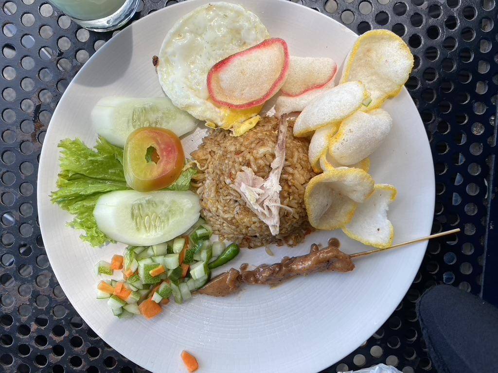 menu nasi goreng di The Upper Clift