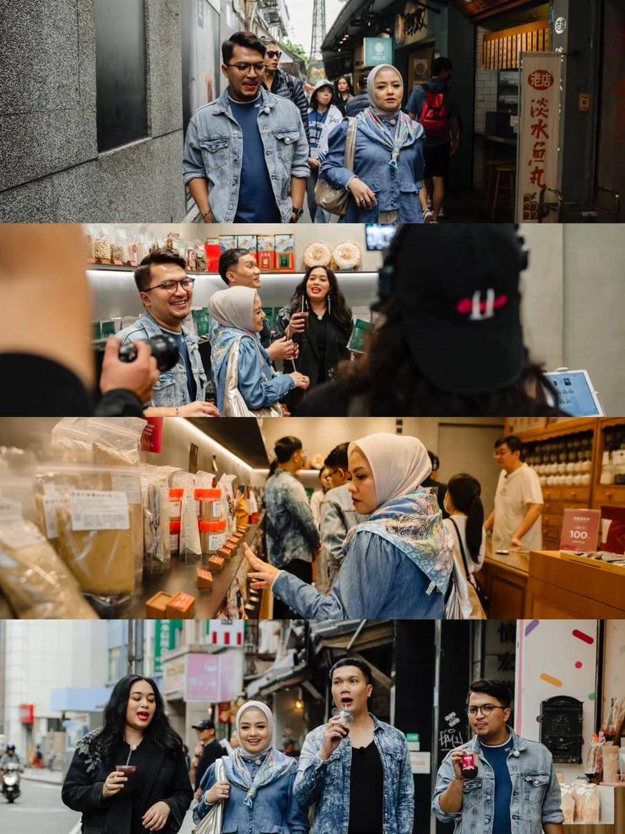 Tika Ramlan dan Sahabat liburan ke Kota Tamsui, Taiwan