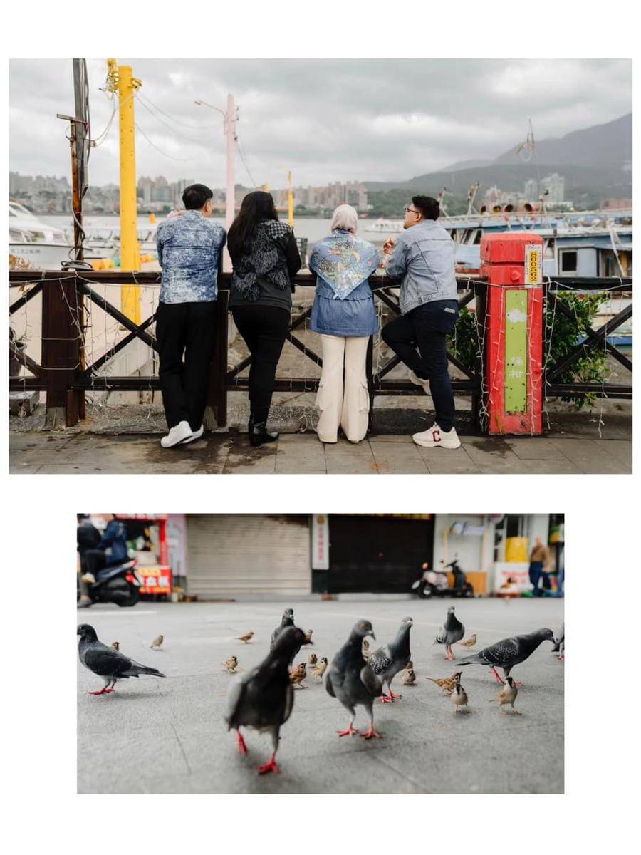 Tika Ramlan dan Sahabat liburan ke Kota Tamsui, Taiwan