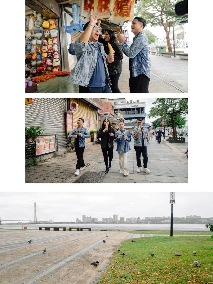 Tika Ramlan dan Sahabat liburan ke Kota Tamsui, Taiwan