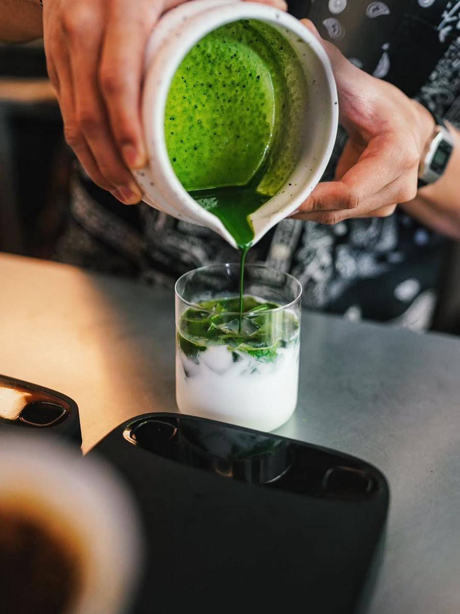 jeju matcha latte Daribu Coffee & Bakery