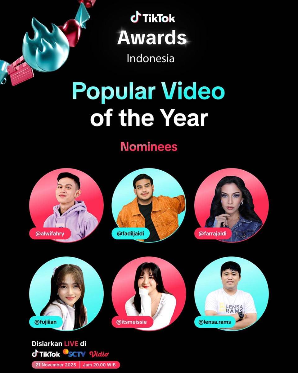 nominasi TikTok Awards Indonesia 2025