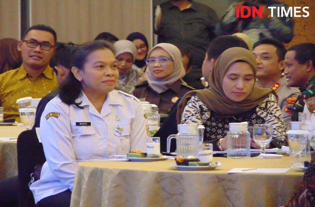 DGKR Hemas mengingatkan bahwa setiap lembaga pemerintah dan aparat penegak hukum wajib memahami serta menerapkan UU TPKS secara konsisten, Selasa (12/11/2025).(IDN Times/Cokie Sutrisno)
