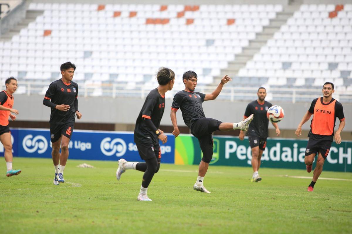 Sumsel United latihan di Stadion GSJ Palembang (Dok. Media Officer)