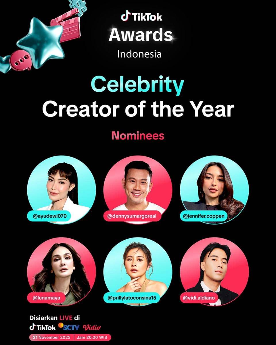 nominasi TikTok Awards Indonesia 2025