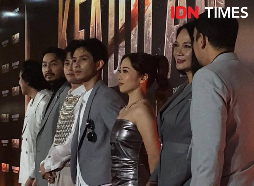 potret artis di red carpet film Keadilan (The Verdict)