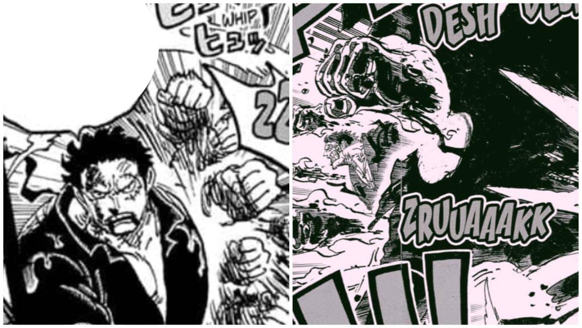 Infinitum Explosion Monkey D. Garp. (Dok. Shueisha, Eiichiro Oda/One Piece)