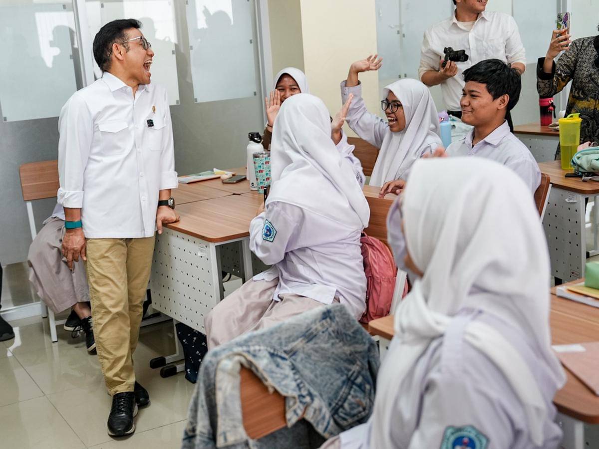 Muhaimin Iskandar dan siswa