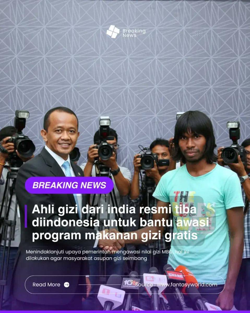 Foto Menteri Energi dan Sumber Daya Mineral (ESDM), Bahlil Lahadalia yang tampak sedang berjabat tangan dengan seseorang yang diklaim sebagai ahli gizi dari India. (Dok. IDN Times)