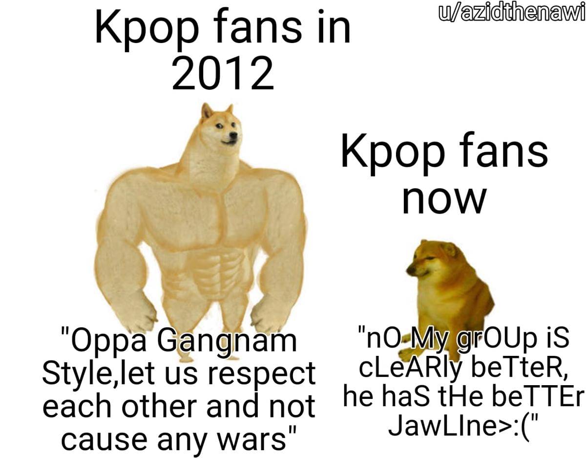 meme war fandom KPop