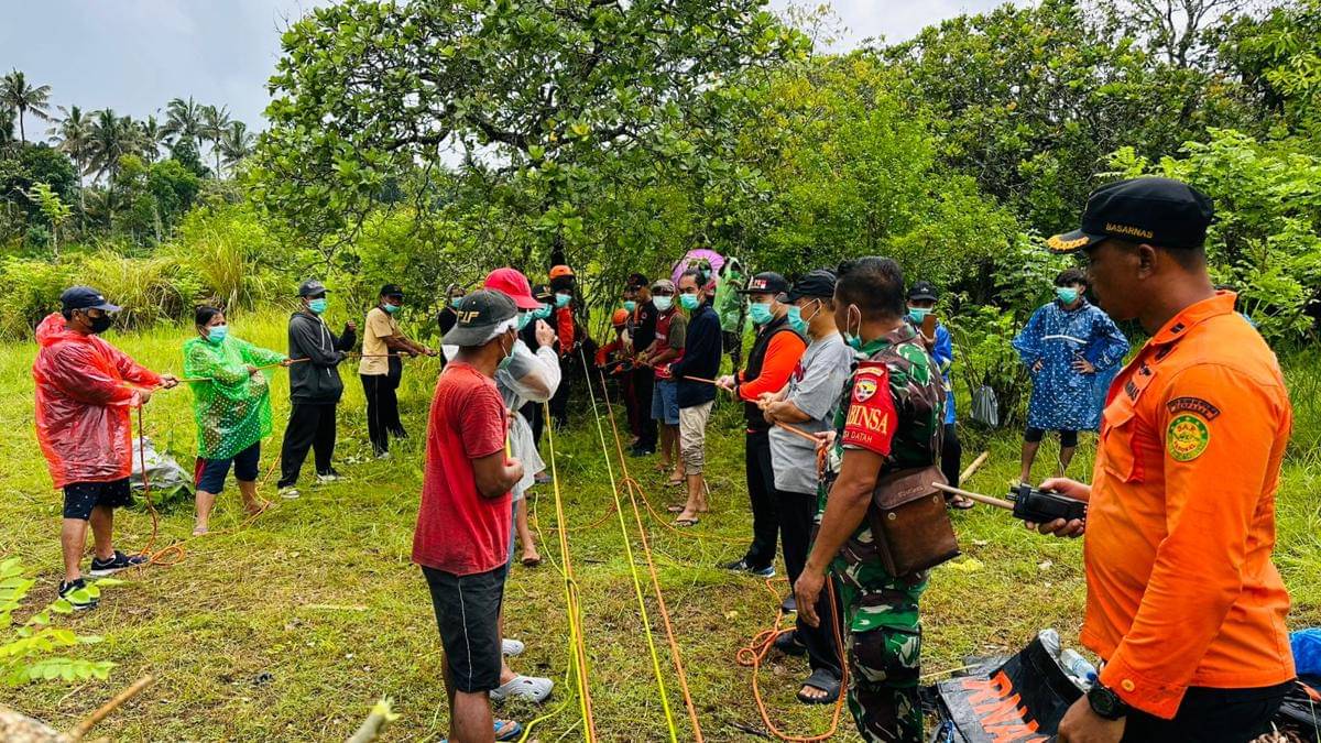 Pencarian warga hilang di Kecamatan Abang, Karangasem.