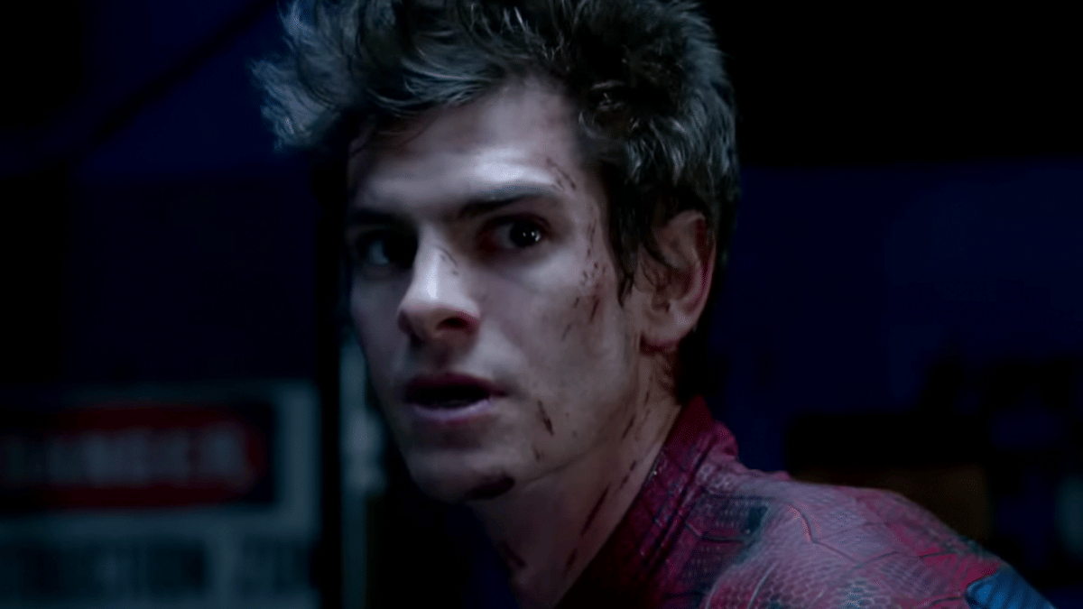 Andrew Garfield di film Amazing Spider Man