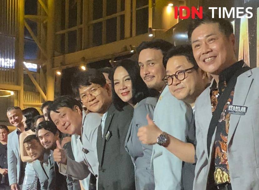 potret artis di red carpet film Keadilan (The Verdict)