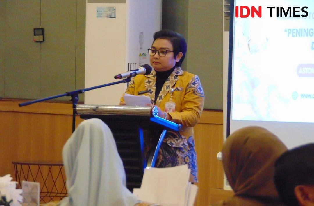  Wakil Bupati Cilacap Ammy Amalia Fatma Surya  meningkatkan kapasitas dan keberanian dalam mengambil peran kepemimpinan, Selasa (12/1/2025).(IDN Times/Cokie Sutrisno)