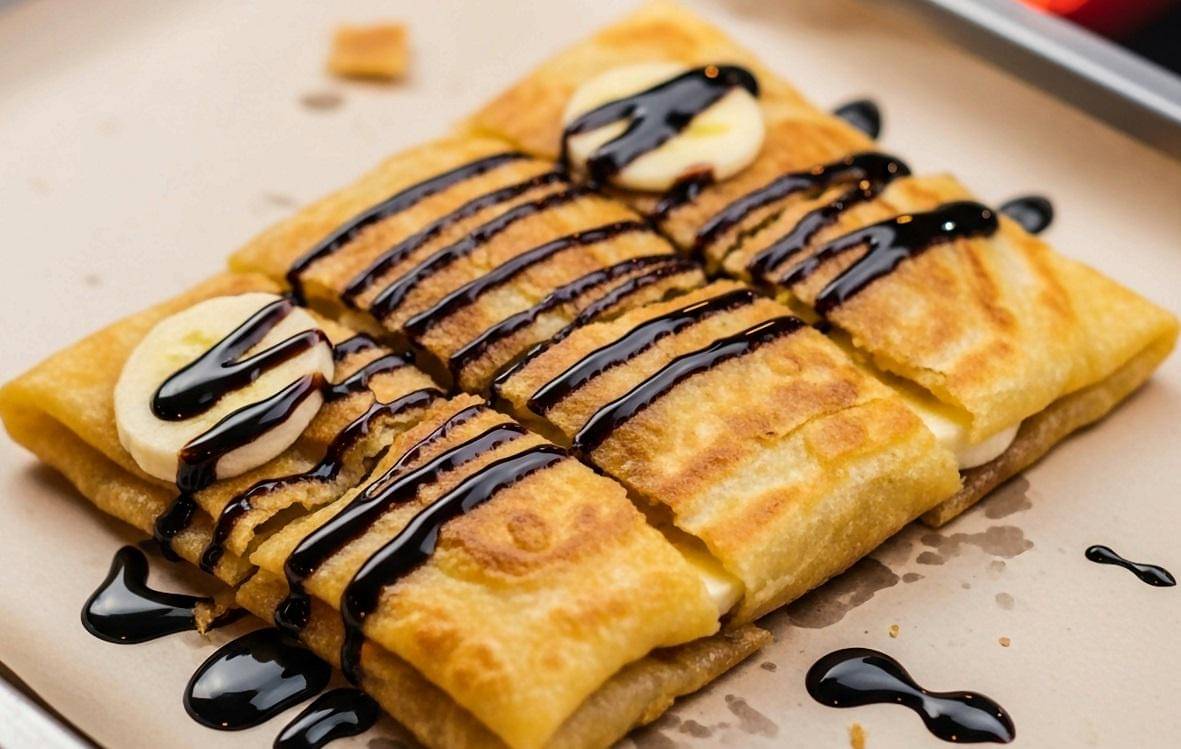 ilustrasi pancake pisang ala Thailand
