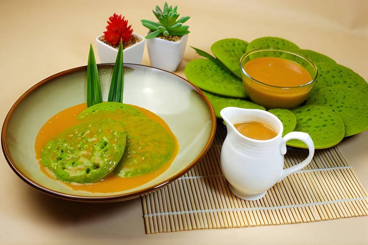 Resep Serabi Pandan Kuah Santan, Camilan Hangat yang Bikin Ketagihan!