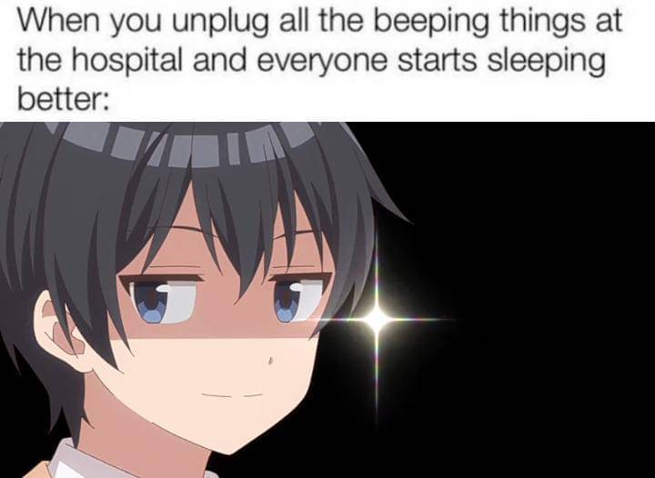 meme anime tentang rumah sakit