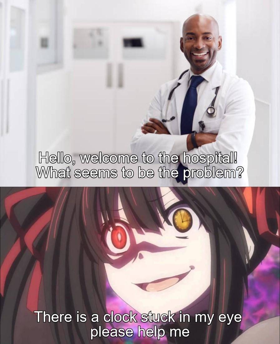 meme anime tentang rumah sakit