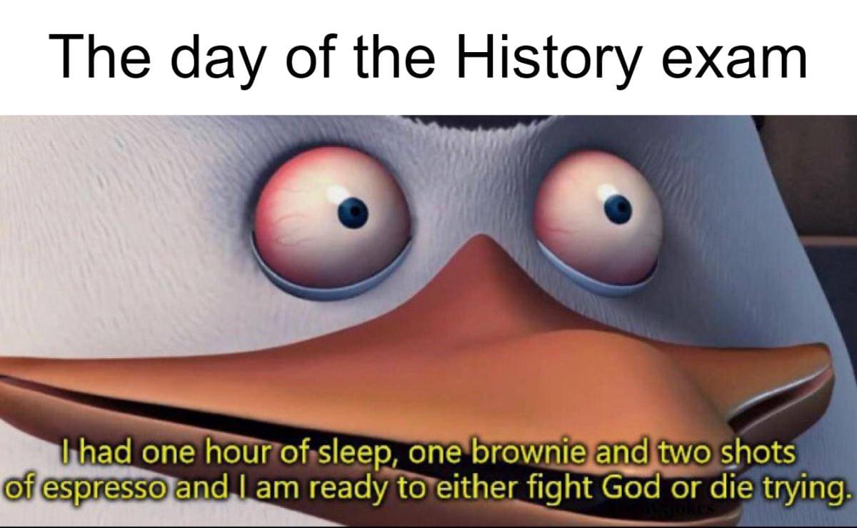 meme kartun tentang ujian