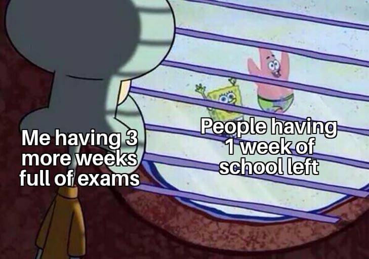 meme kartun tentang ujian