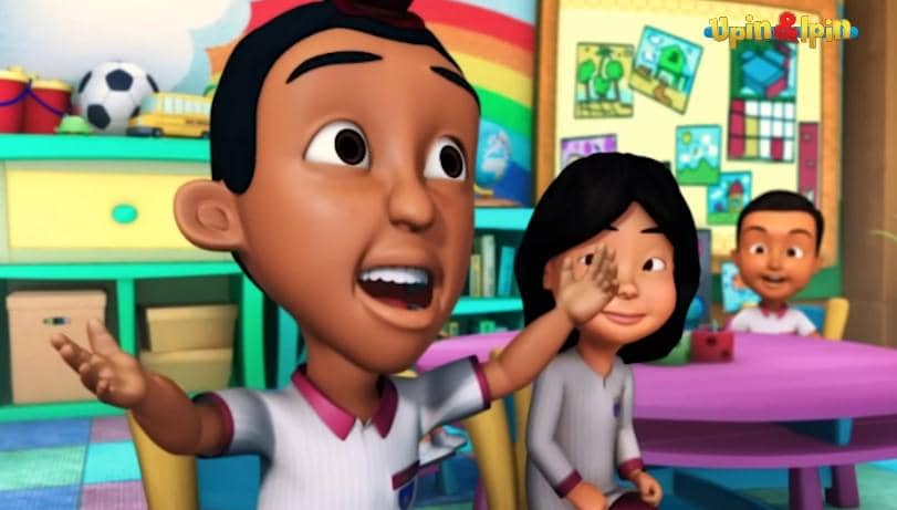 cuplikan Jarjit Singh di kartun Upin & Ipin 