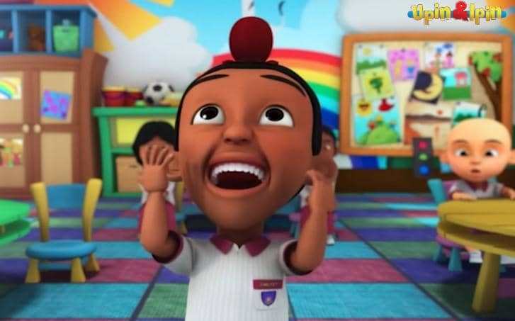 cuplikan Jarjit Singh di kartun Upin & Ipin 