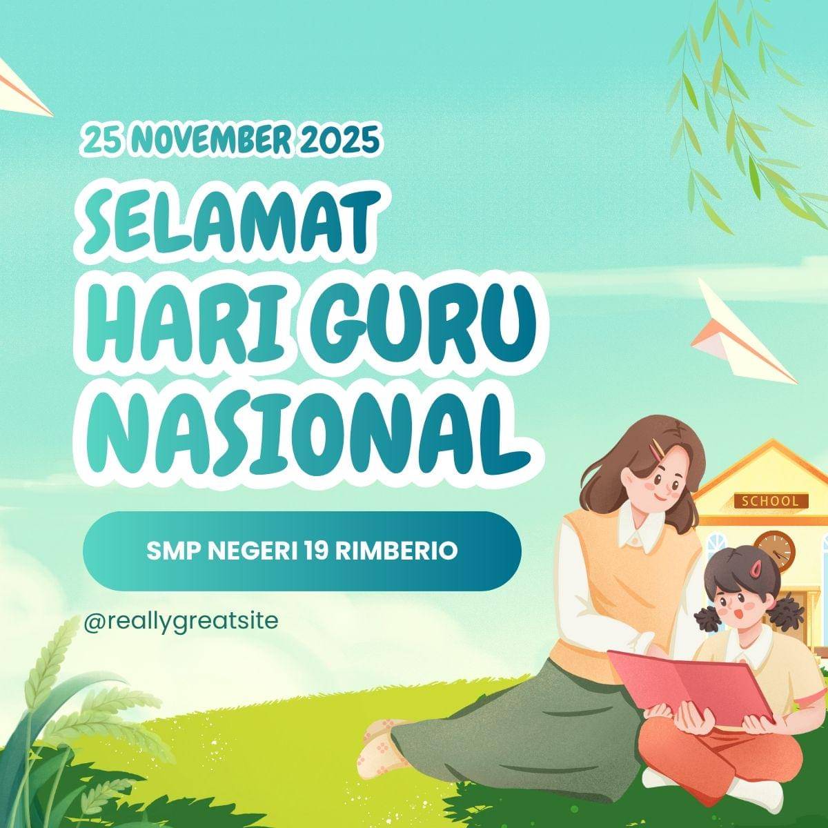 Poster Hari Guru Nasional 2025 