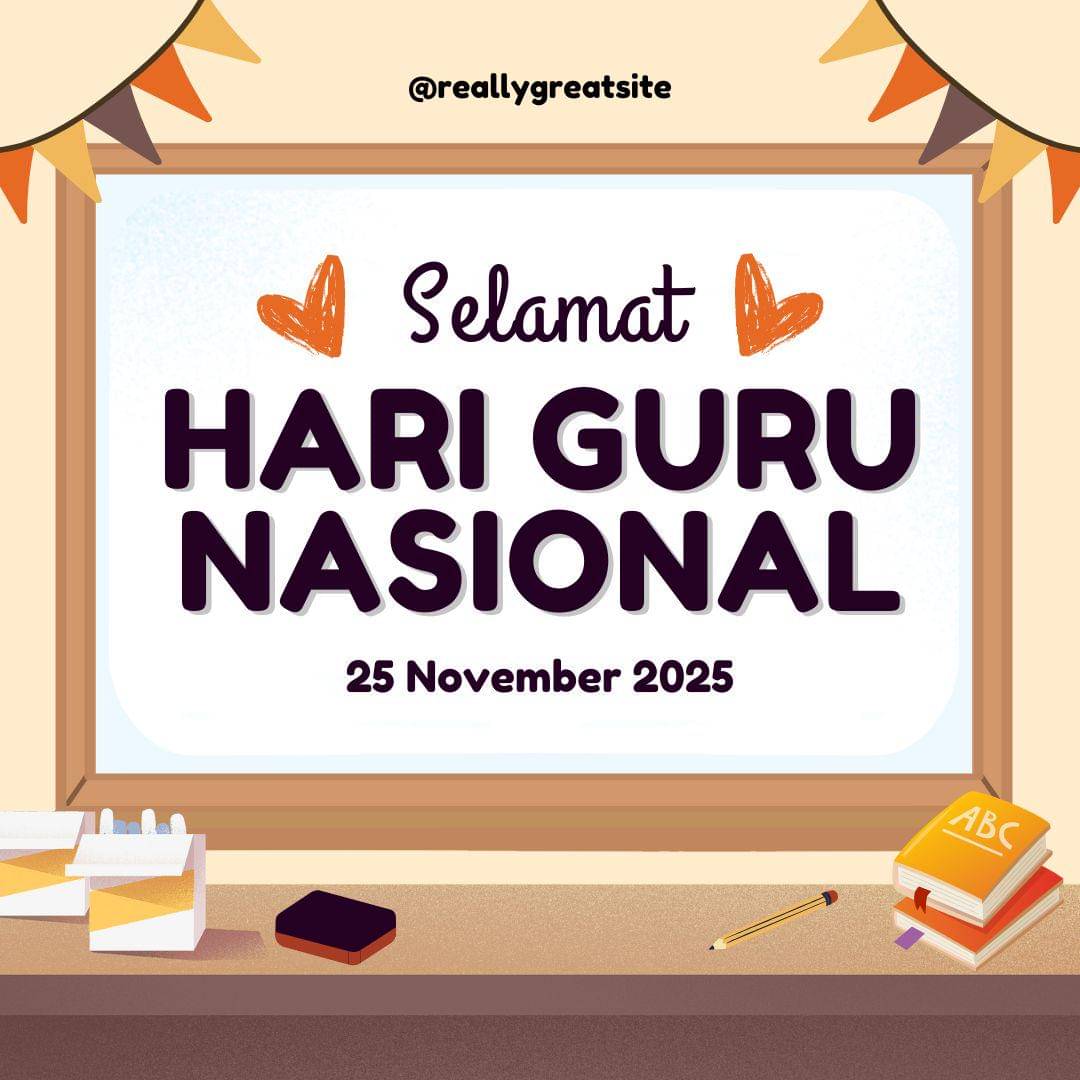 Poster Hari Guru Nasional 2025 