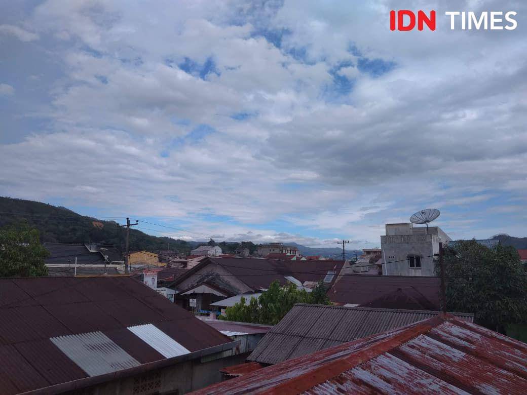 Pemukiman di Barus tampak dari atas (Mangara Wahyudi)