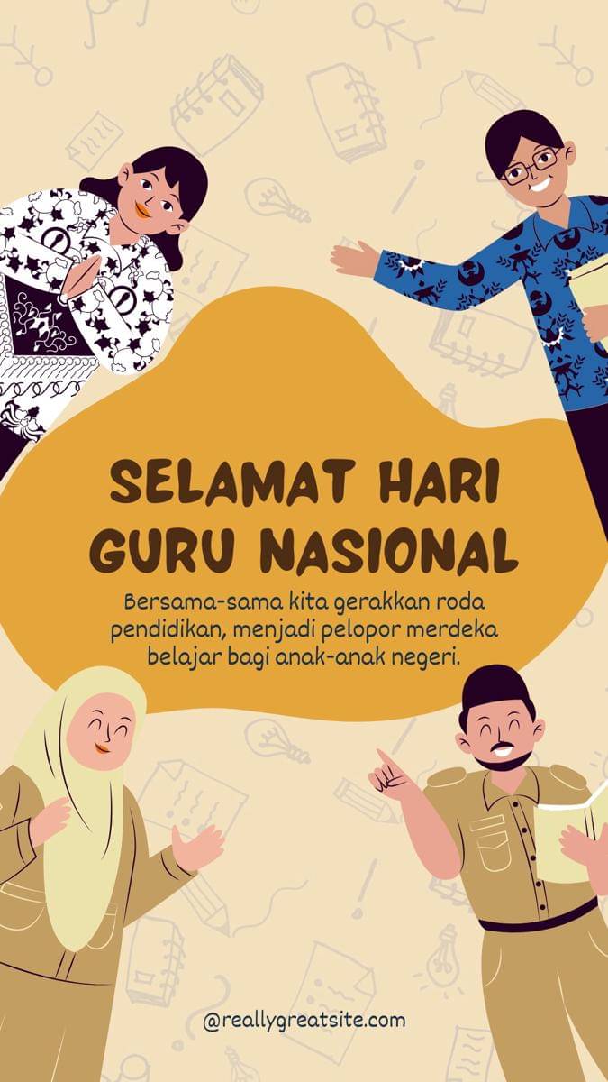 Poster Hari Guru Nasional 2025 
