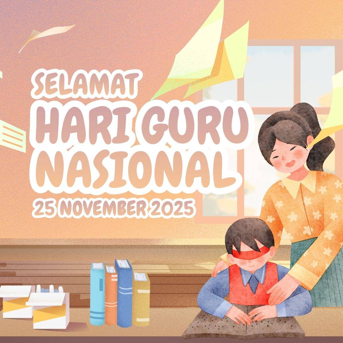 Poster Hari Guru Nasional 2025 