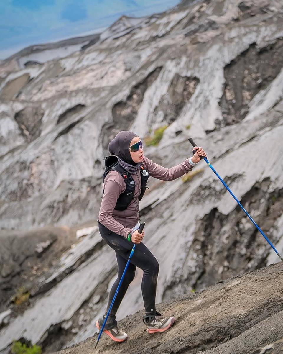 Soraya Larasati ikut trailrun