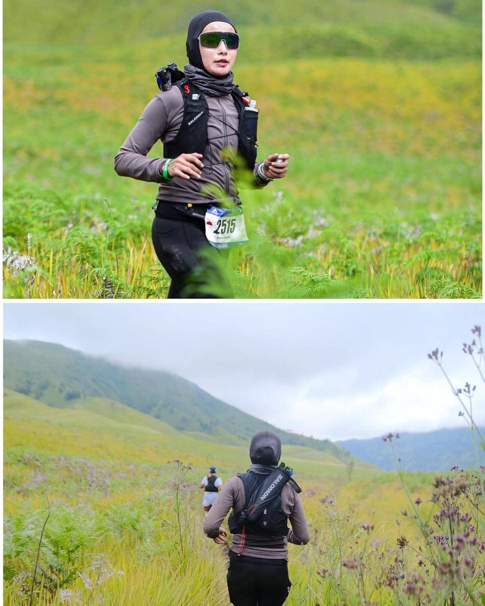 potret Soraya Larasati trailrun 