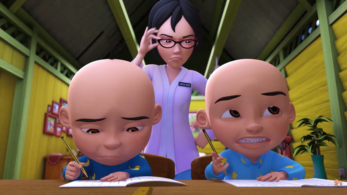Cuplikan serial Upin dan Ipin episode “Bijak Sifir”