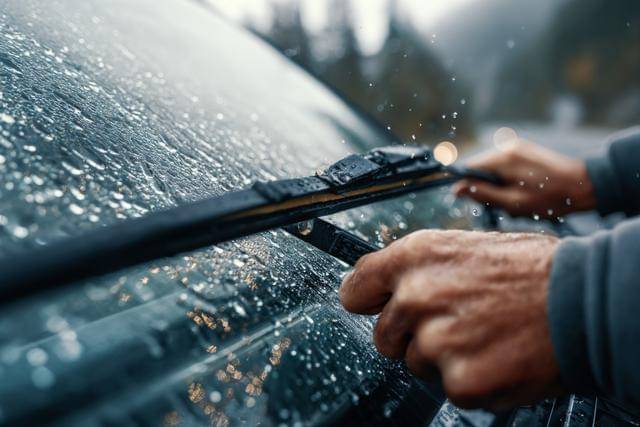 ilustrasi merawat karet wiper