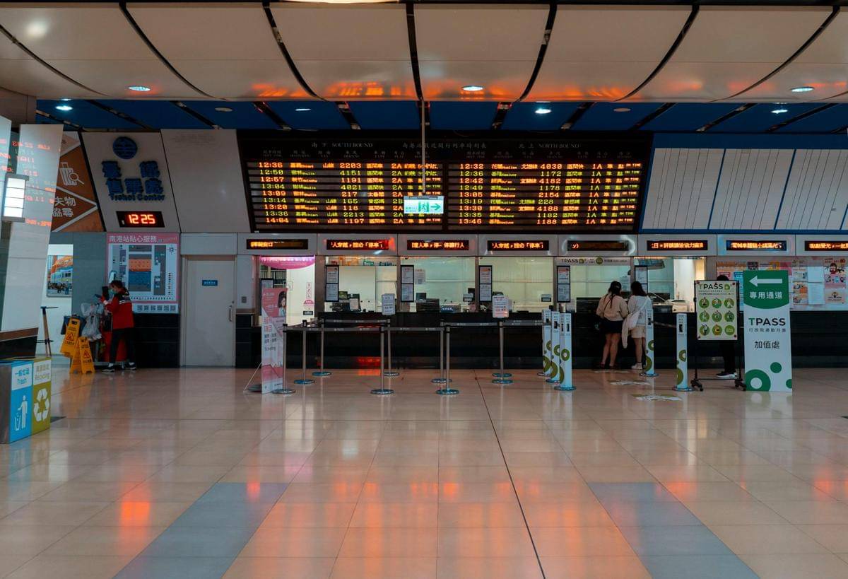 Potret interior terminal bandara