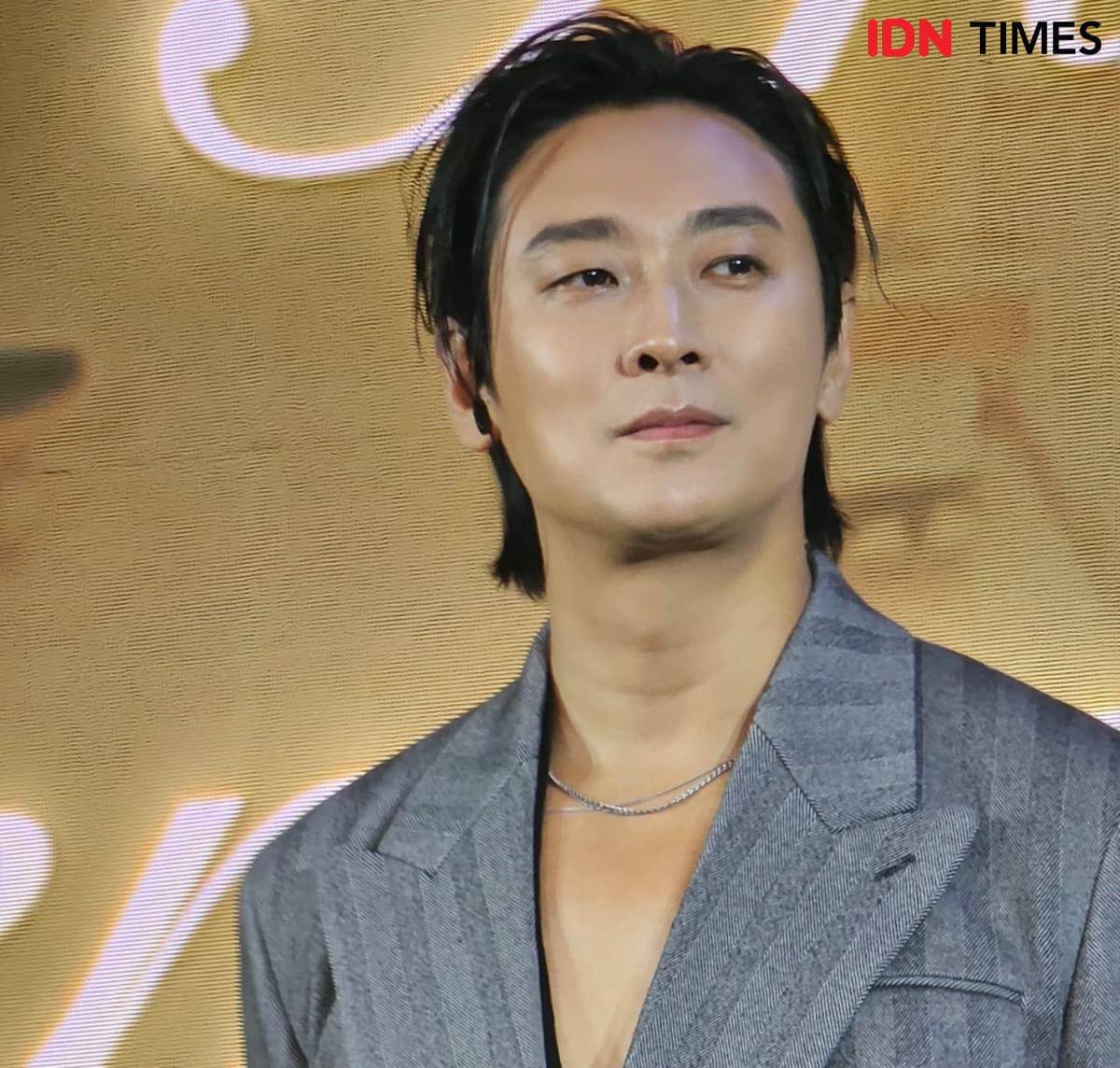 Ju Ji Hoon di acara Disney+ Originals Preview 2025 di Disenyland Hong Kong, Kamis (13/11/2025).